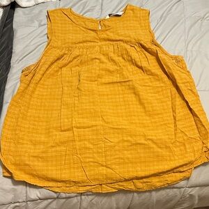 Sonoma Mustard Sleeveless Blouse